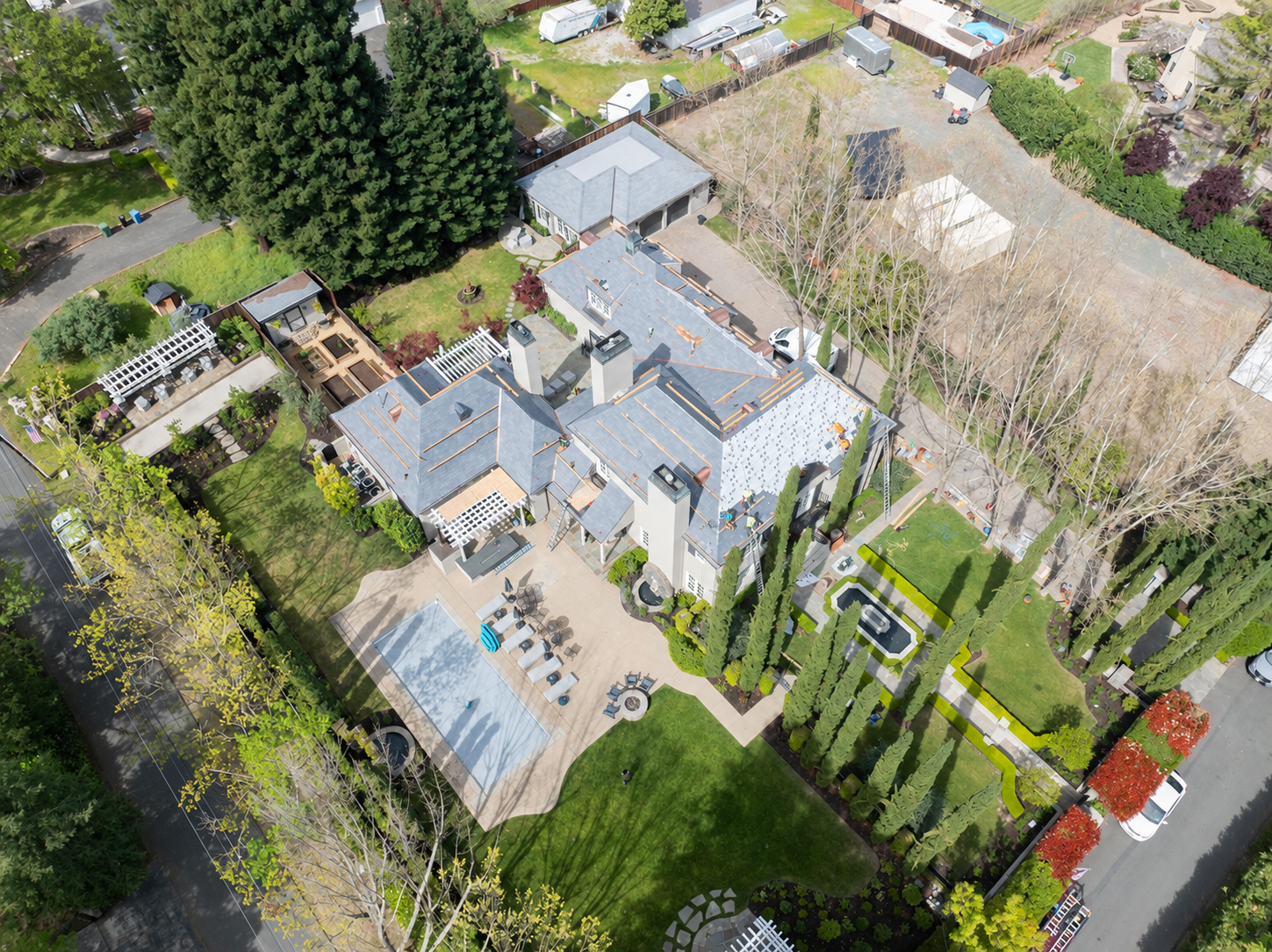 Completed roofing project