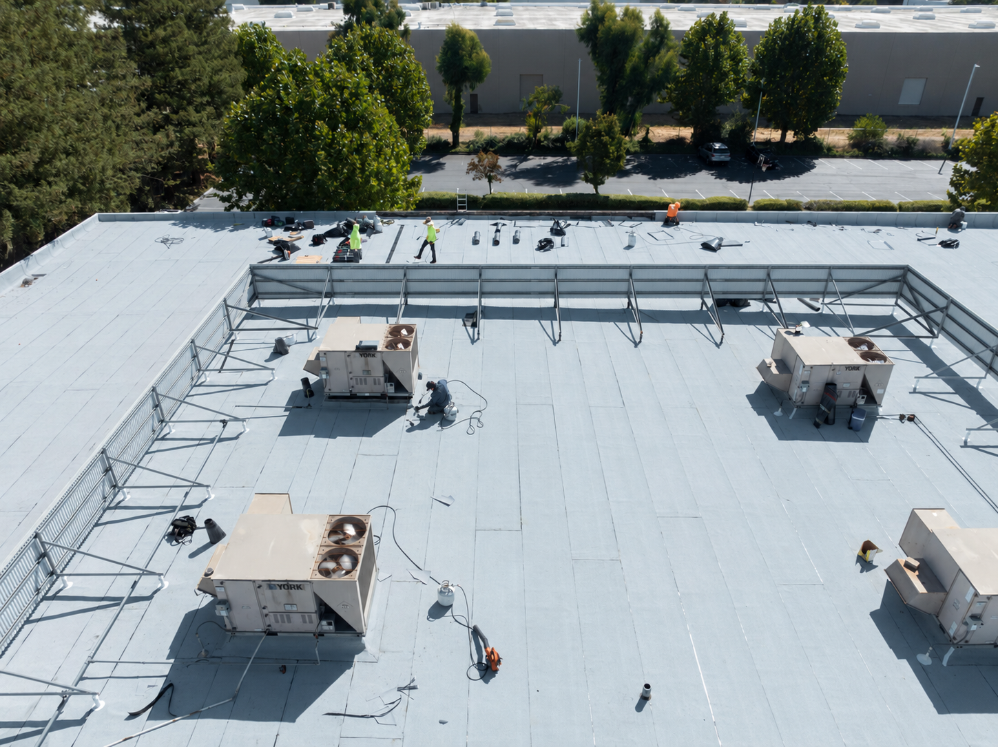 Completed roofing project