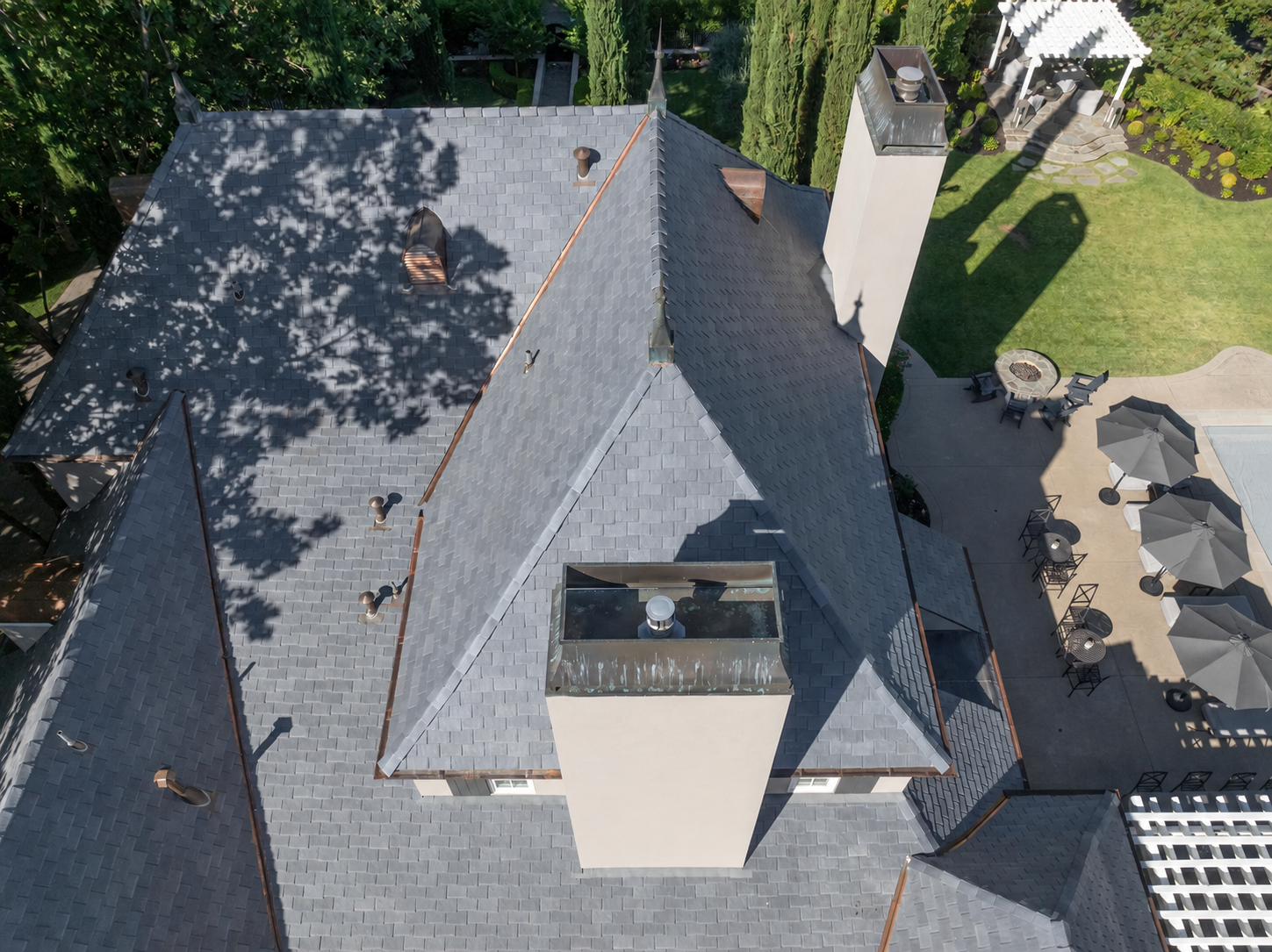 Completed roofing project